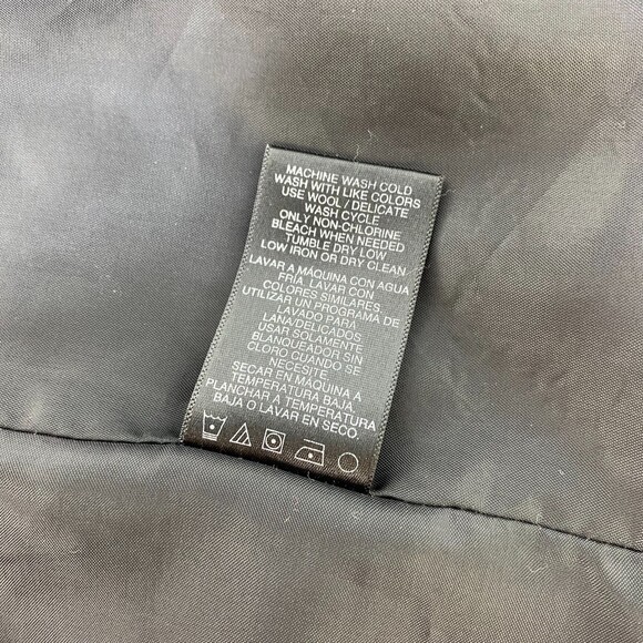 Norma Kamali Boyfriend Blazer Jacket Black Work Office Womens Large FLAWED - Picture 5 of 10